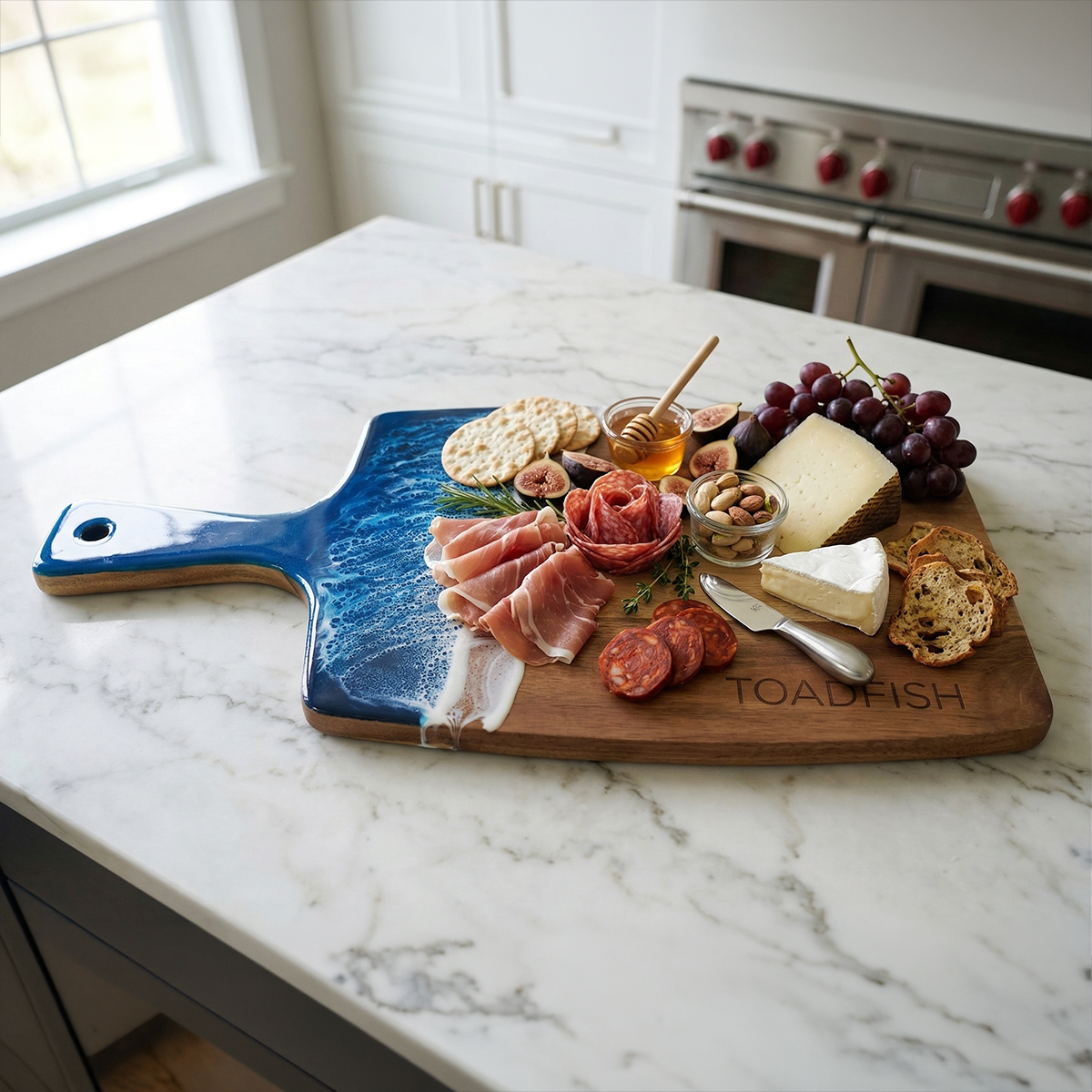 Coastal Wooden Serving Board - Toadfish -