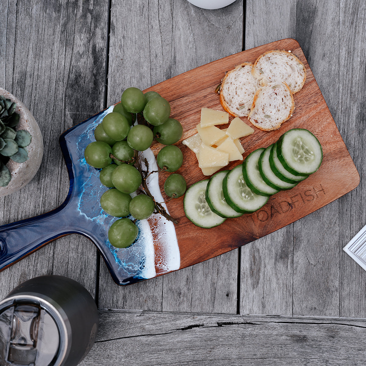 Coastal Wooden Serving Board - Toadfish -